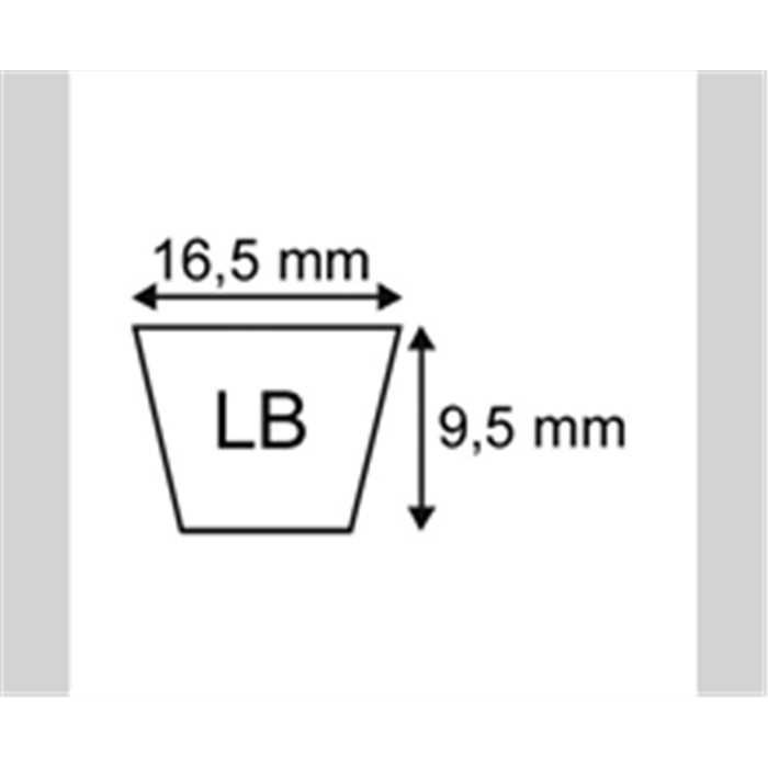 Courroie de transmission Orec HR660b-HR660a, 896123003700, 89-6123 ...